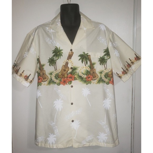 Large Pacific Legend Hawaiian Shirt Mens Ukule Personalized Embroidered NCCRC - Picture 2 of 12